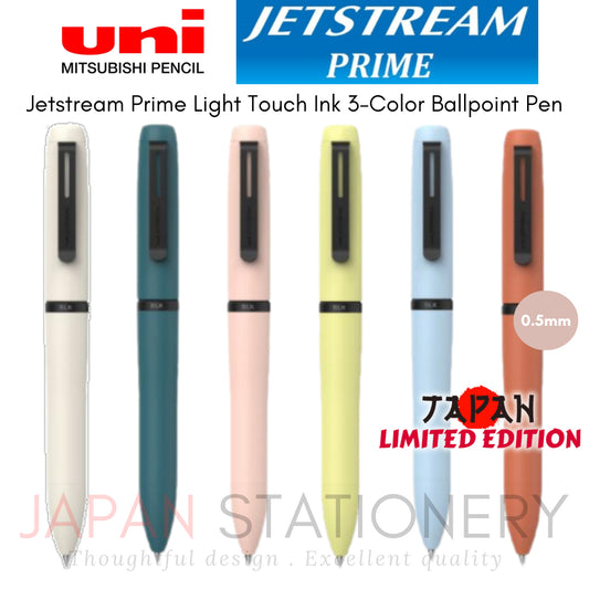 Uni Mitsubishi Jetstream Prime Light Touch Ink 3-Color Ballpoint Pen 0.5mm SXE3LPR05.46 SXE3LPR05.39 SXE3LPR05.51 SXE3LP