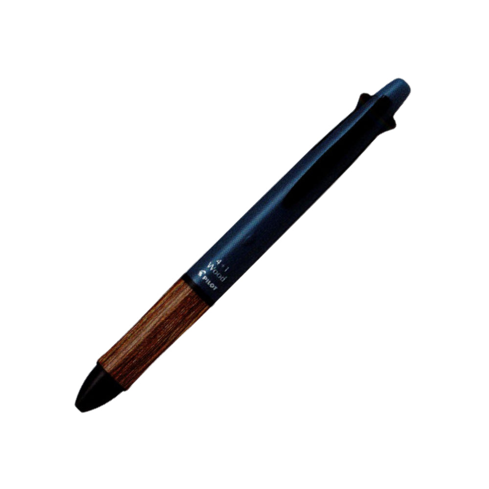 Pilot 4+1 Wood-earth Color Ballpoint Pen 5mm BH41FW-155-RL BH41FW-155-MG BH41FW-155-SBE BH41FW-155-OP