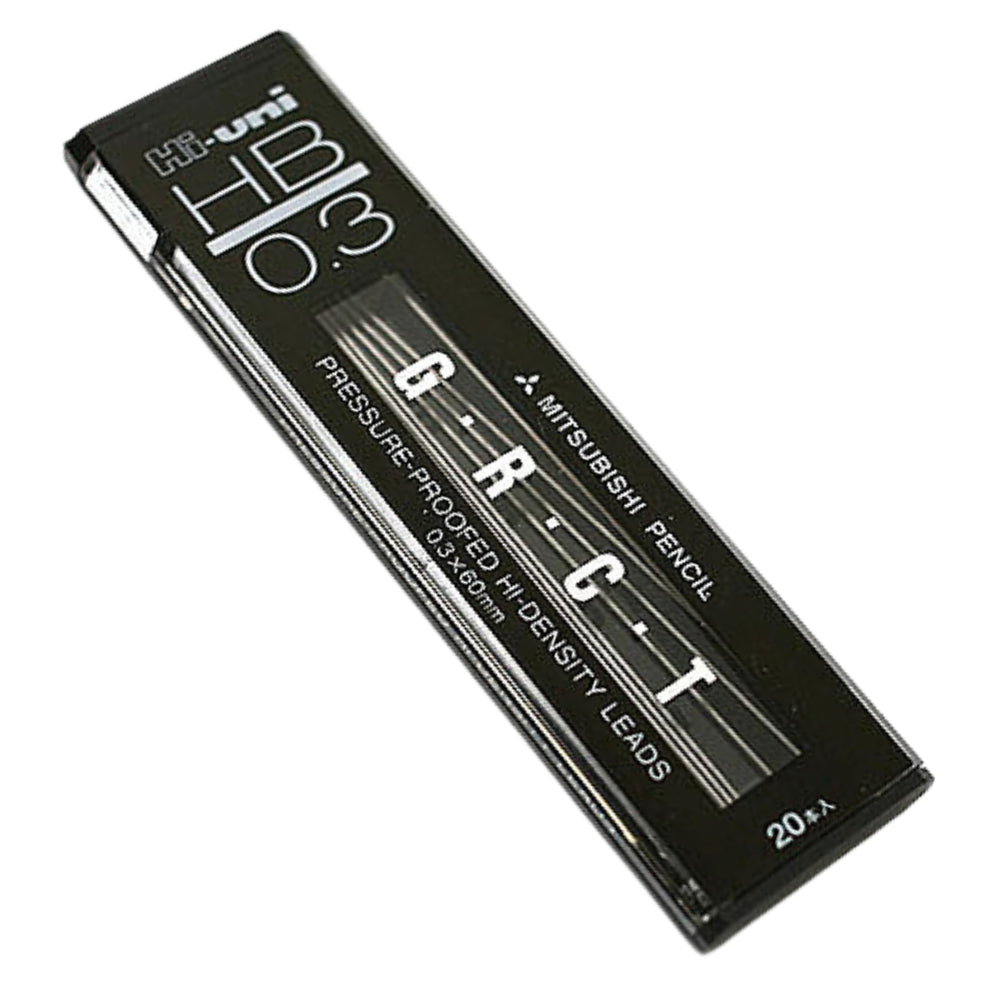 Uni Mitsubishi Hi-Uni GRCT Mechanical Pencil Refill Leads 0.3/0.5 mm HU033002H HU03300H HU03300HB HU03300B