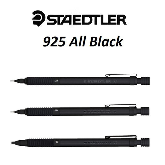 Staedtler All Black 925 Drafting Mechanical Pencil Metal Body(0.3, 0.5, 2.0)