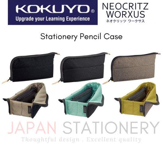 Kokuyo Pen Case Neo Critz Worksus Stationery Pencil Case  Large Capacity F-VBF215B F-VBF215D F-VBF215S