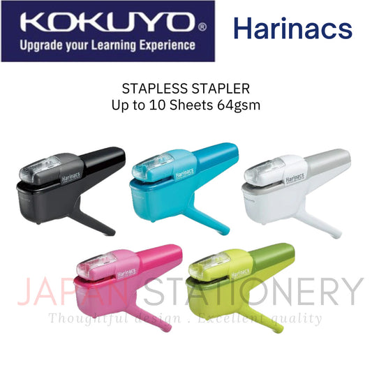Kokuyo WSG-SLN110 Stapleless Stapler Harinacs 10 Sheets